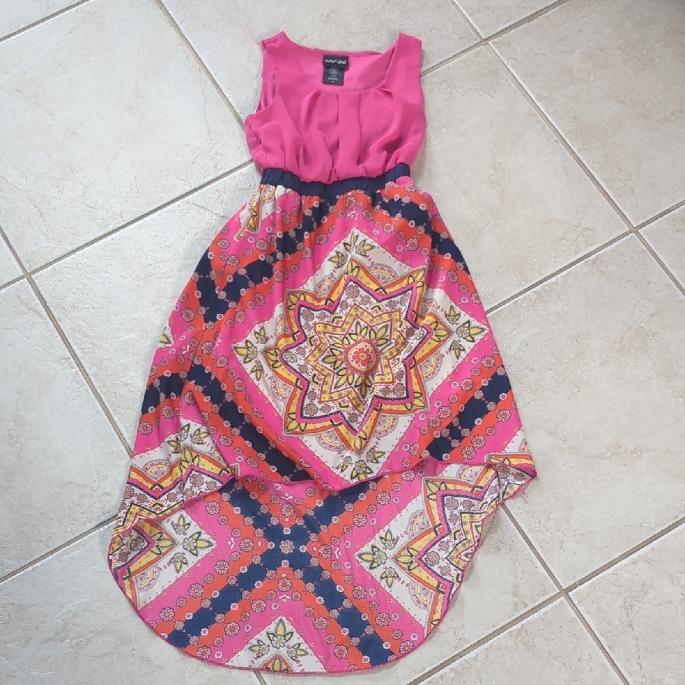 Paper Doll Vibrant Pink Dress Girls Size 8